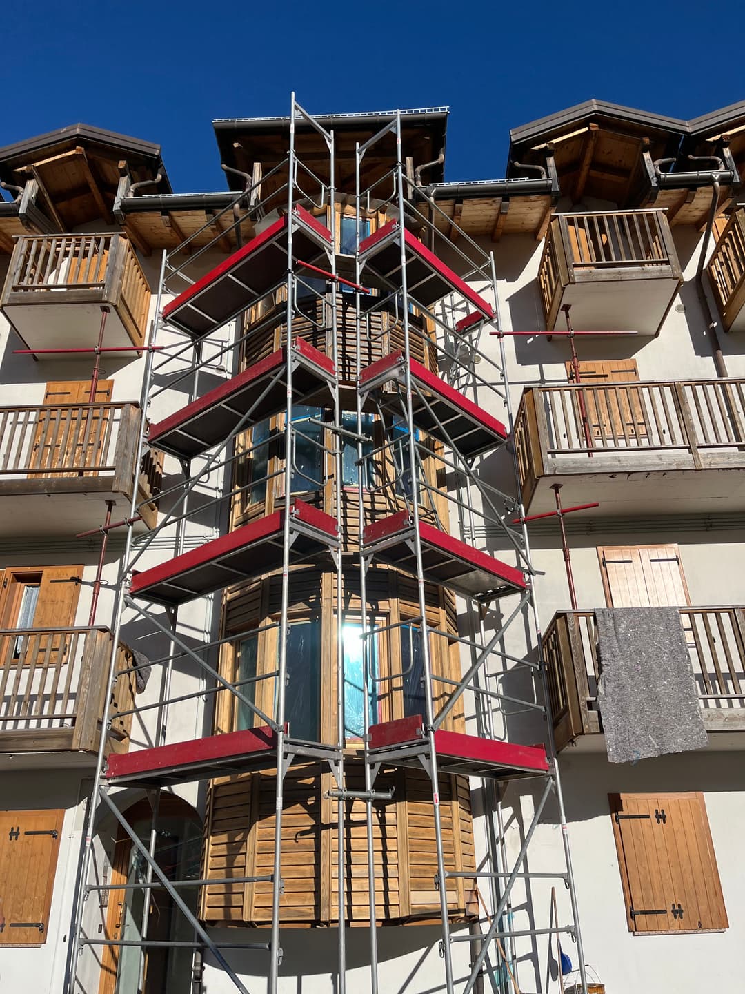 Ponteggio per manutenzione condomini